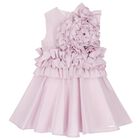 Girls Lilac Ruffle Dress, 1, hi-res