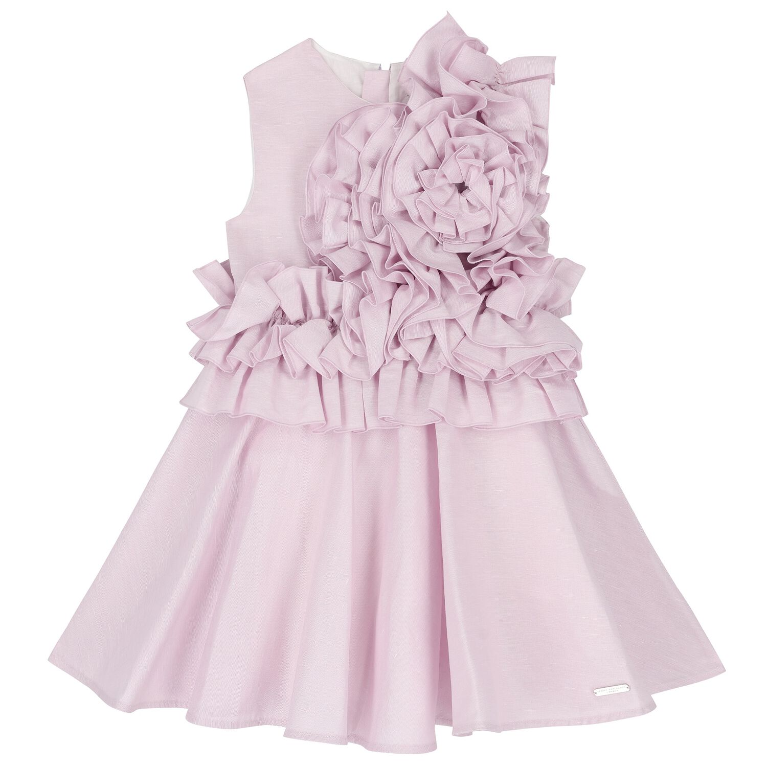 Girls Lilac Ruffle Dress, 1, hi-res image number null