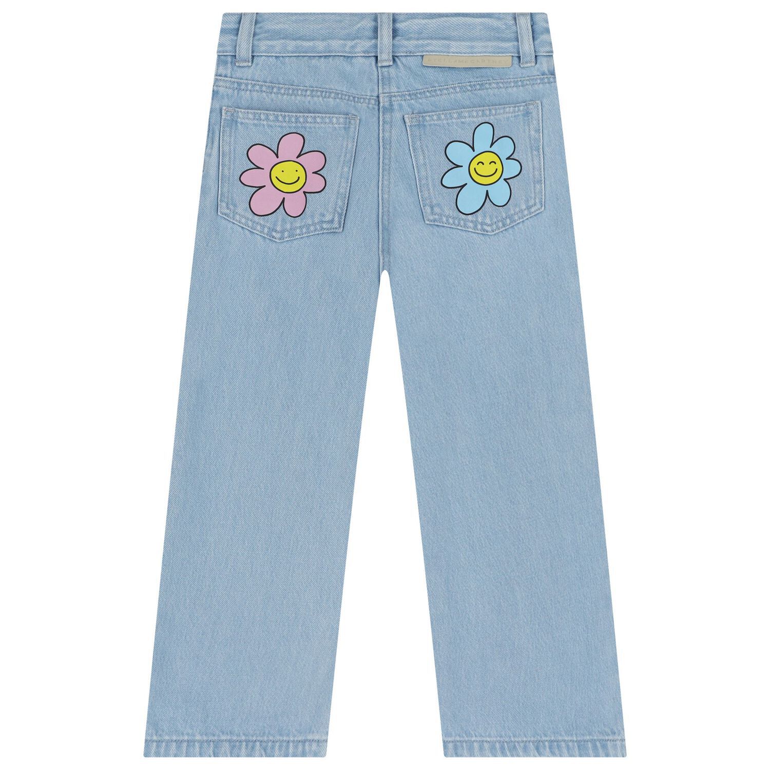 Girls Blue Denim Jeans, 1, hi-res