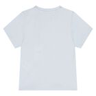 Younger Boys Blue Logo T-Shirt, 3, hi-res