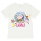 Girls White Logo Fairy T-Shirt, 1, hi-res