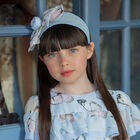 ربطة رأس زهرة باللون الأزرق, 1, hi-res