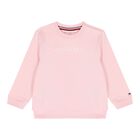 طقم رياضي بشعار للبنات اللون وردي, 2, hi-res