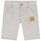 Younger Boys Grey Logo Bermuda Shorts, 2, hi-res
