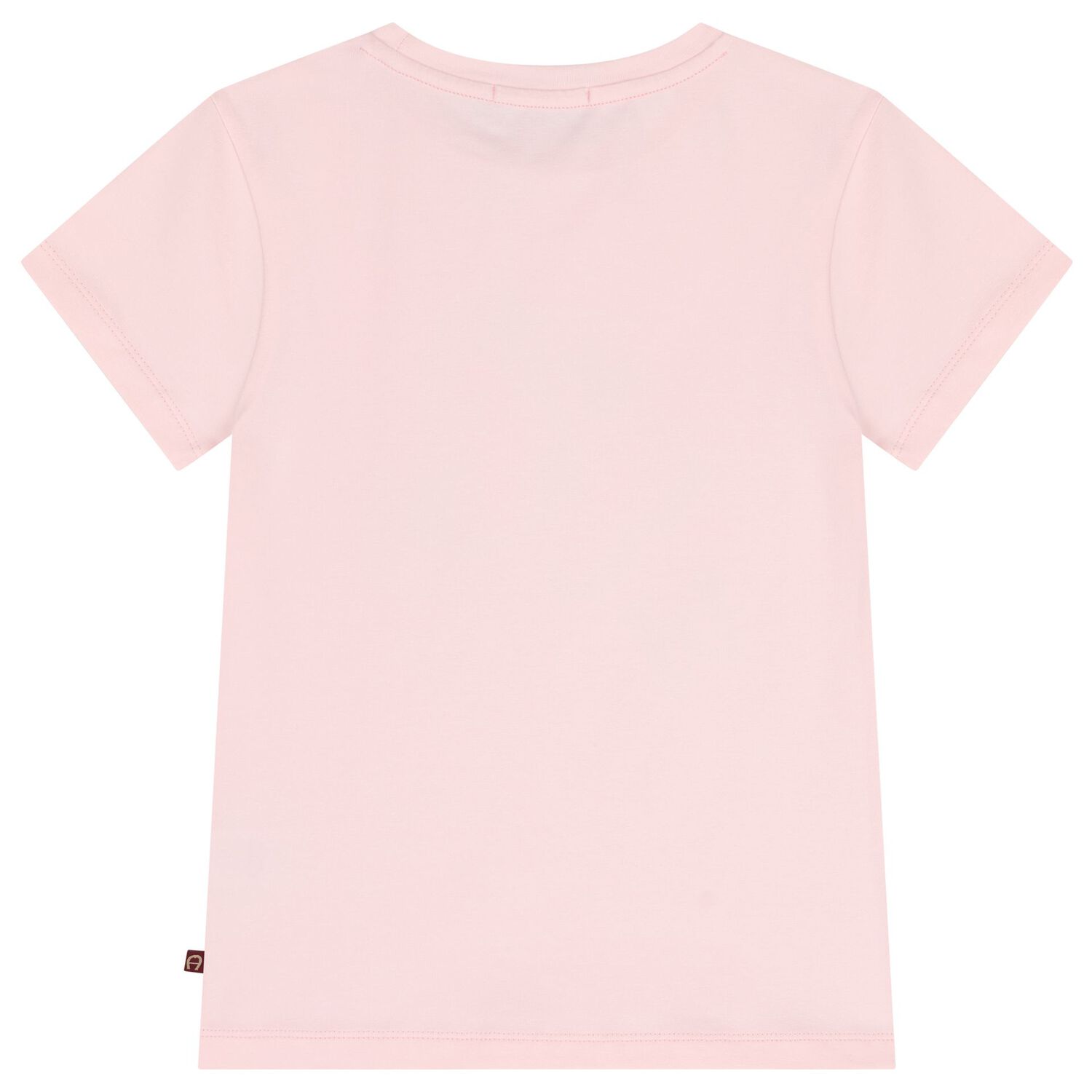 Girls Pink Butterflies Logo T-Shirt, 2, hi-res