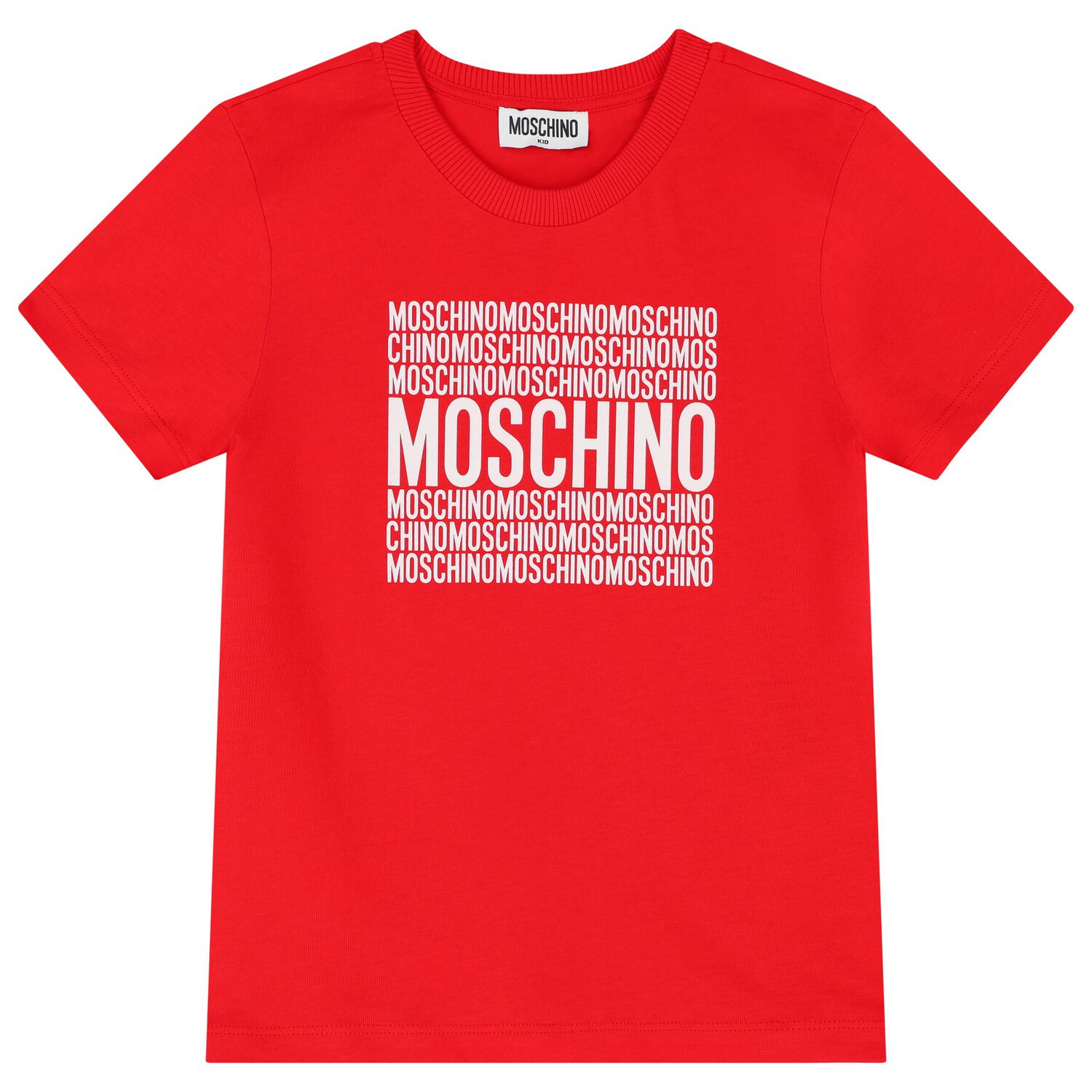 تيشيرت للأولاد و البنات بالشعار باللون الأحمر, 2, hi-res