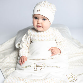 Ivory & Gold Logo Baby Nest
