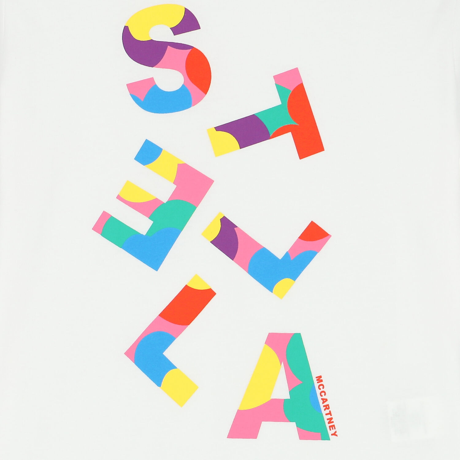 تيشيرت بالشعار باللون الابيض للبنات, 1, hi-res image number null