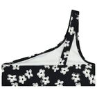 Girls Black Flower Bikini, 1, hi-res