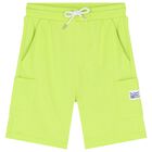 Boys White & Green Surf Board Shorts Set, 3, hi-res