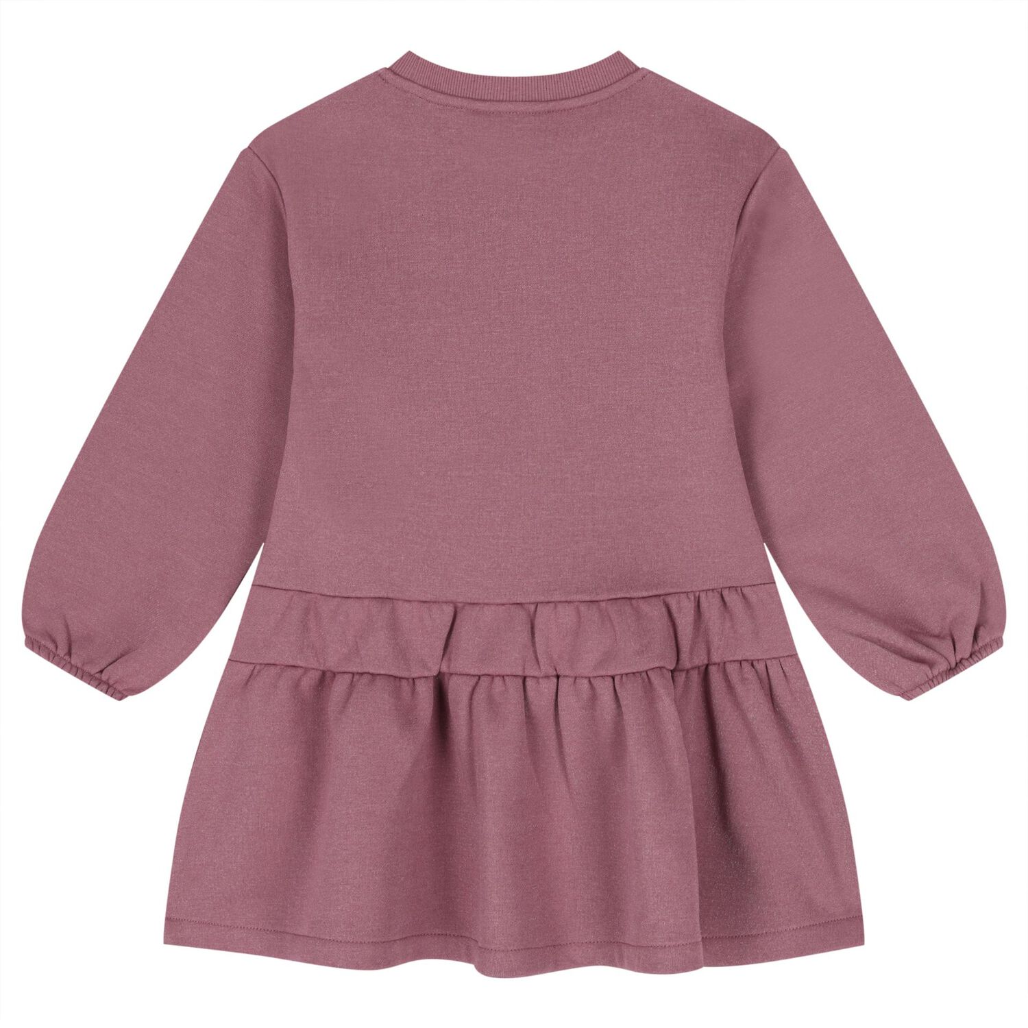 Girls Pink Heart Dress, 1, hi-res