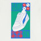 تيشيرت بالشعار باللون الابيض للاولاد, 1, hi-res