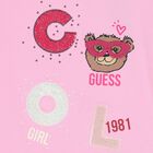 Girls Pink Teddy Bear Logo T-Shirt, 1, hi-res