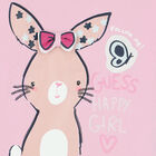 تيشيرت بنات بالشعار باللون الزهري, 1, hi-res