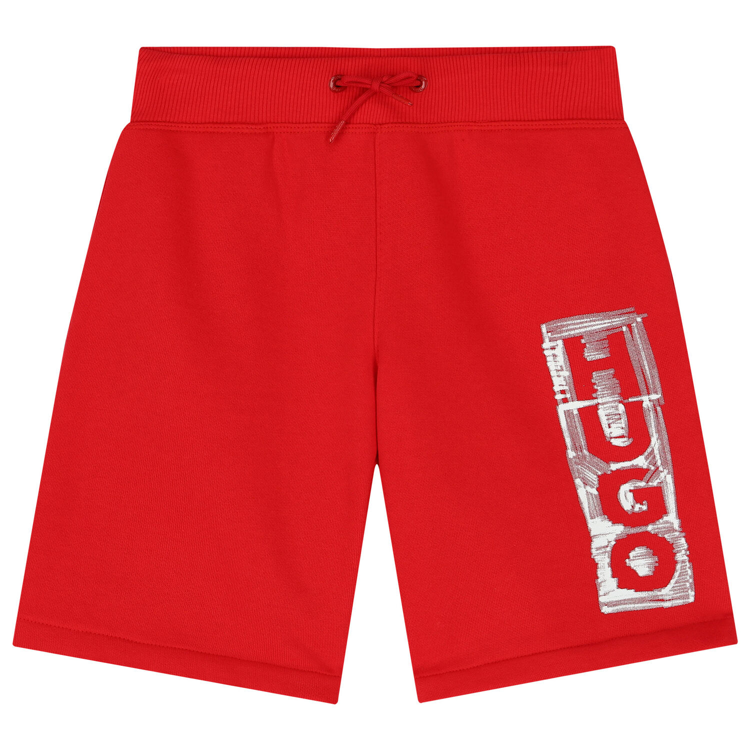 شورت أولاد بالشعار باللون الأحمر, 2, hi-res