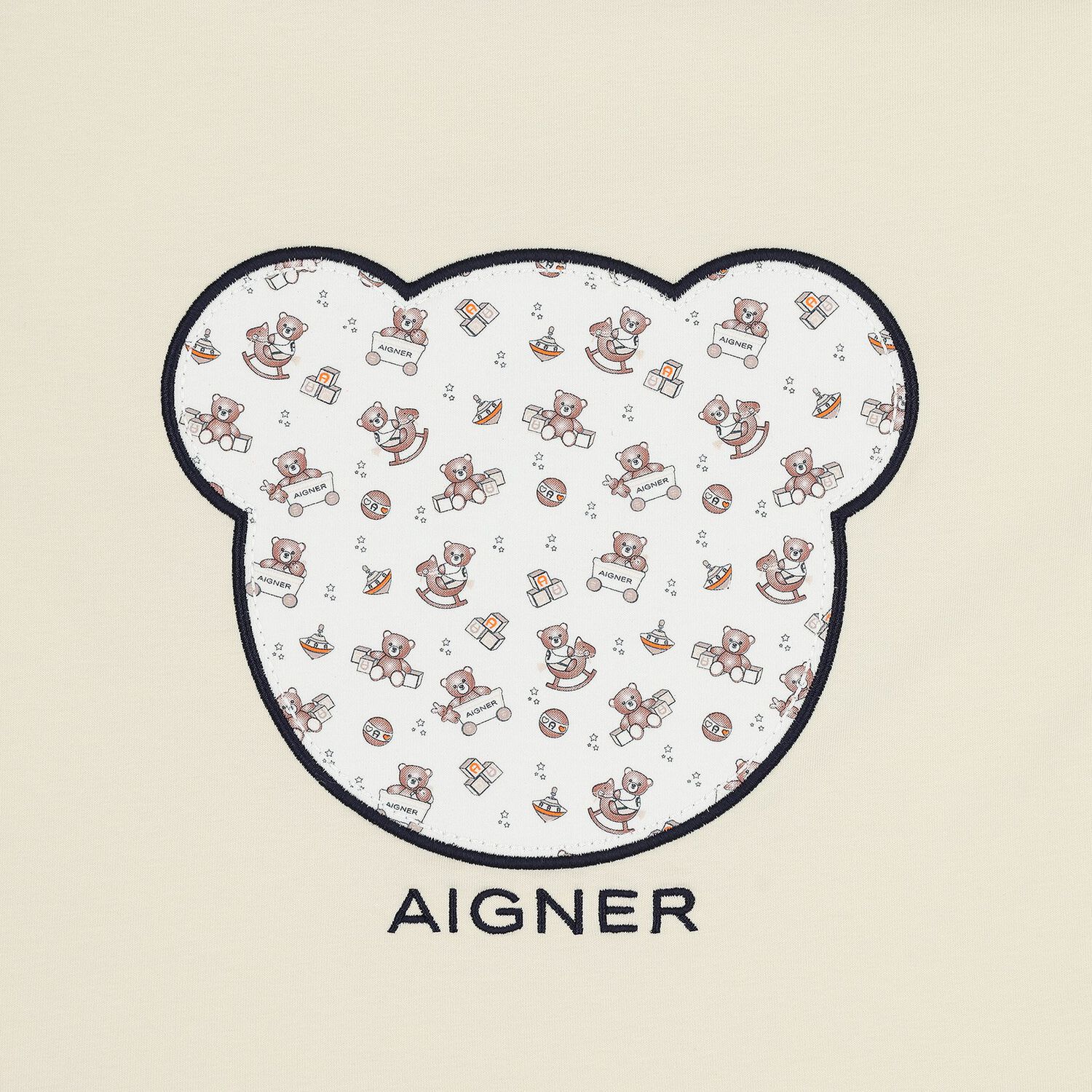 مدس بطبعة تيدى باللون الأبيض والبيج, 1, hi-res