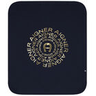 Navy Blue & Gold Logo Baby Blanket, 1, hi-res