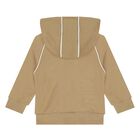 Younger Boys Beige Logo Tracksuit, 1, hi-res