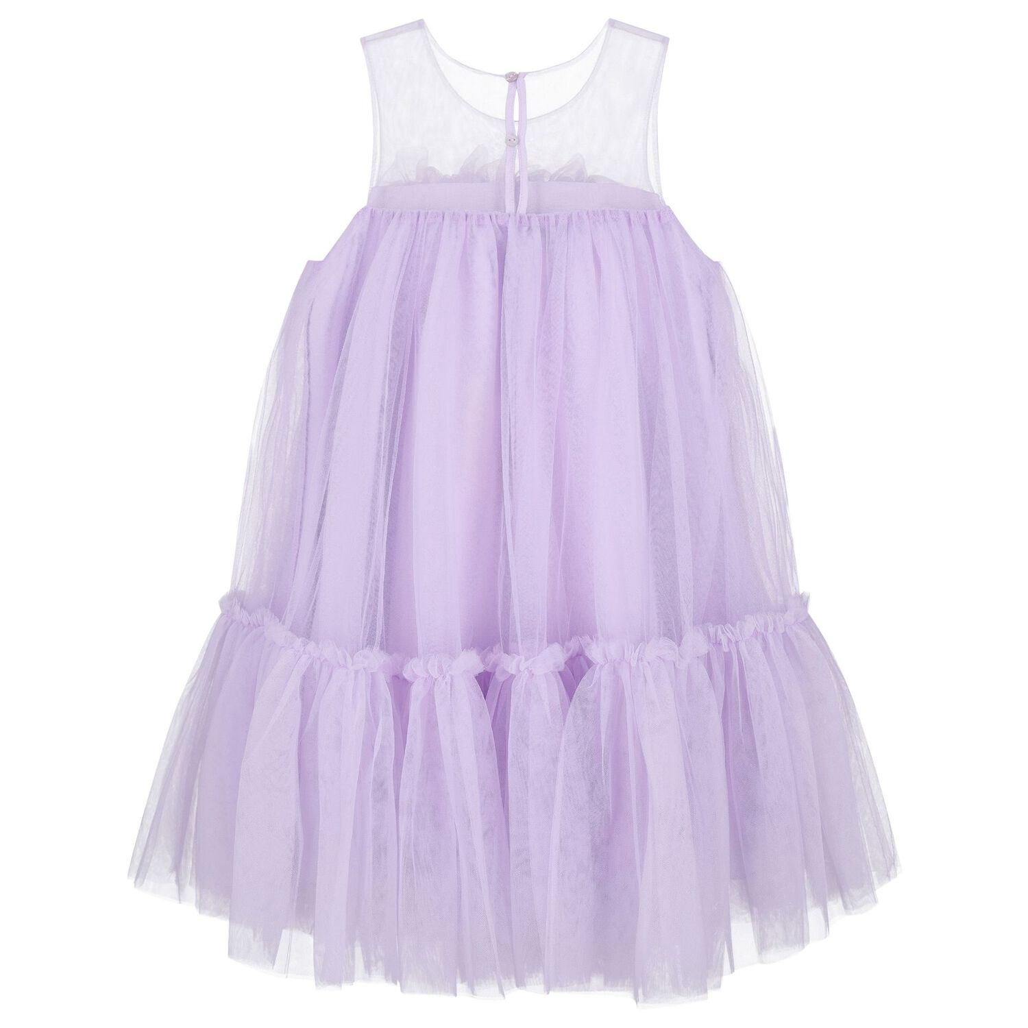 Girls Lilac Tulle Dress, 1, hi-res image number null
