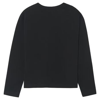Boys Black Keyring Long Sleeve Top