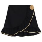 Girls Black Ruffled Skirt, 1, hi-res