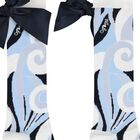 جوارب بنات بفيونكه ساتان بطبعه دوامه باللون الازرق , 1, hi-res