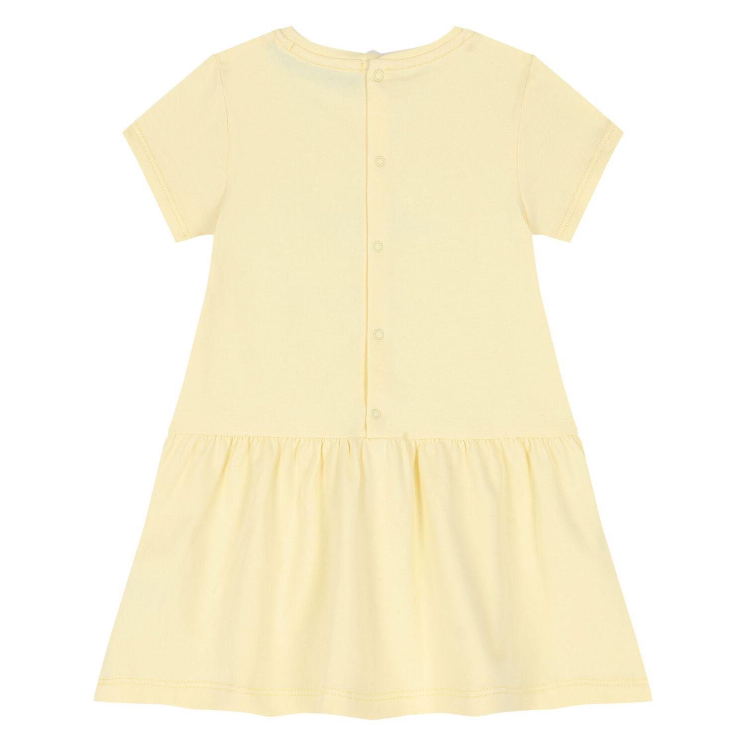 Younger Girls Yellow Logo Dress, 2, hi-res