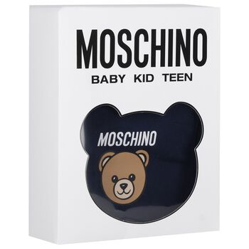 Navy Blue Teddy Bear Logo Babygrow Gift Set