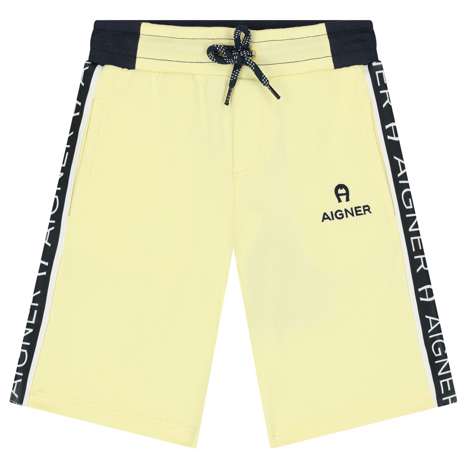 Younger Boys Yellow Logo Shorts, 2, hi-res image number null