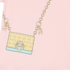 Girls Pink Logo Bag Dress, 3, hi-res