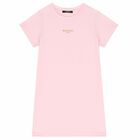 تيشيرت بالشعار باللون الزهرى والذهبى للبنات, 1, hi-res