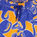 Boys Blue & Orange Octopus Swim Shorts, 1, hi-res