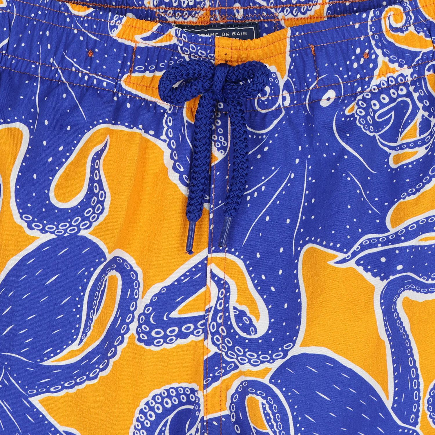Boys Blue & Orange Octopus Swim Shorts, 1, hi-res