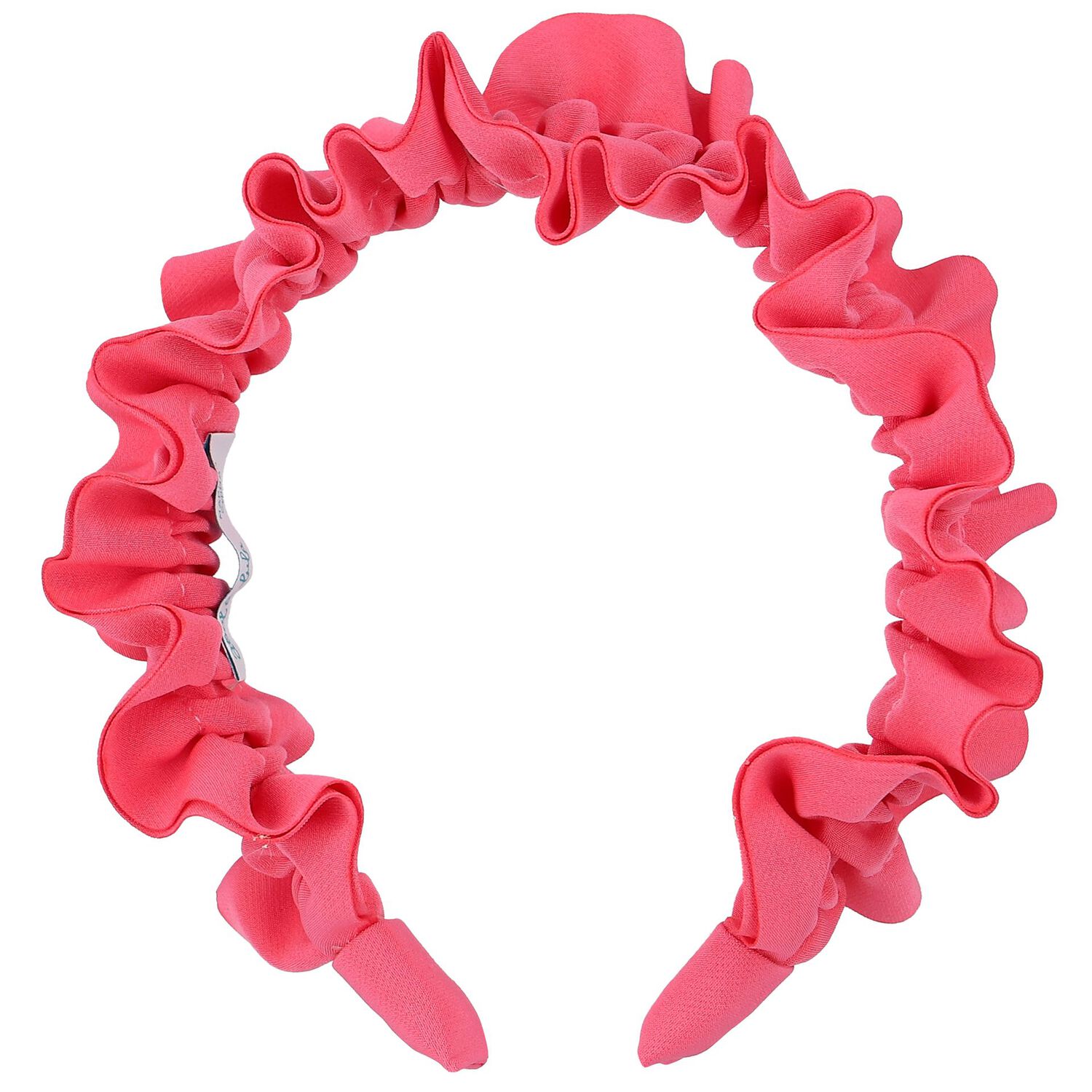 Girls Pink Ruffled Headband, 1, hi-res