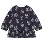 Younger Girls Navy Blue Floral Dress, 1, hi-res