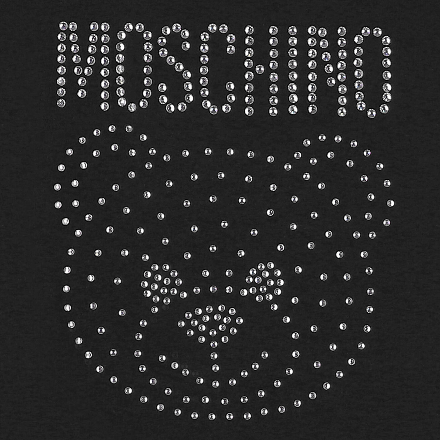 تيشيرت بشعار تيدى مطرز باللون الاسود للبنات, 3, hi-res