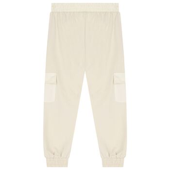 Boys Ivory Cargo Joggers