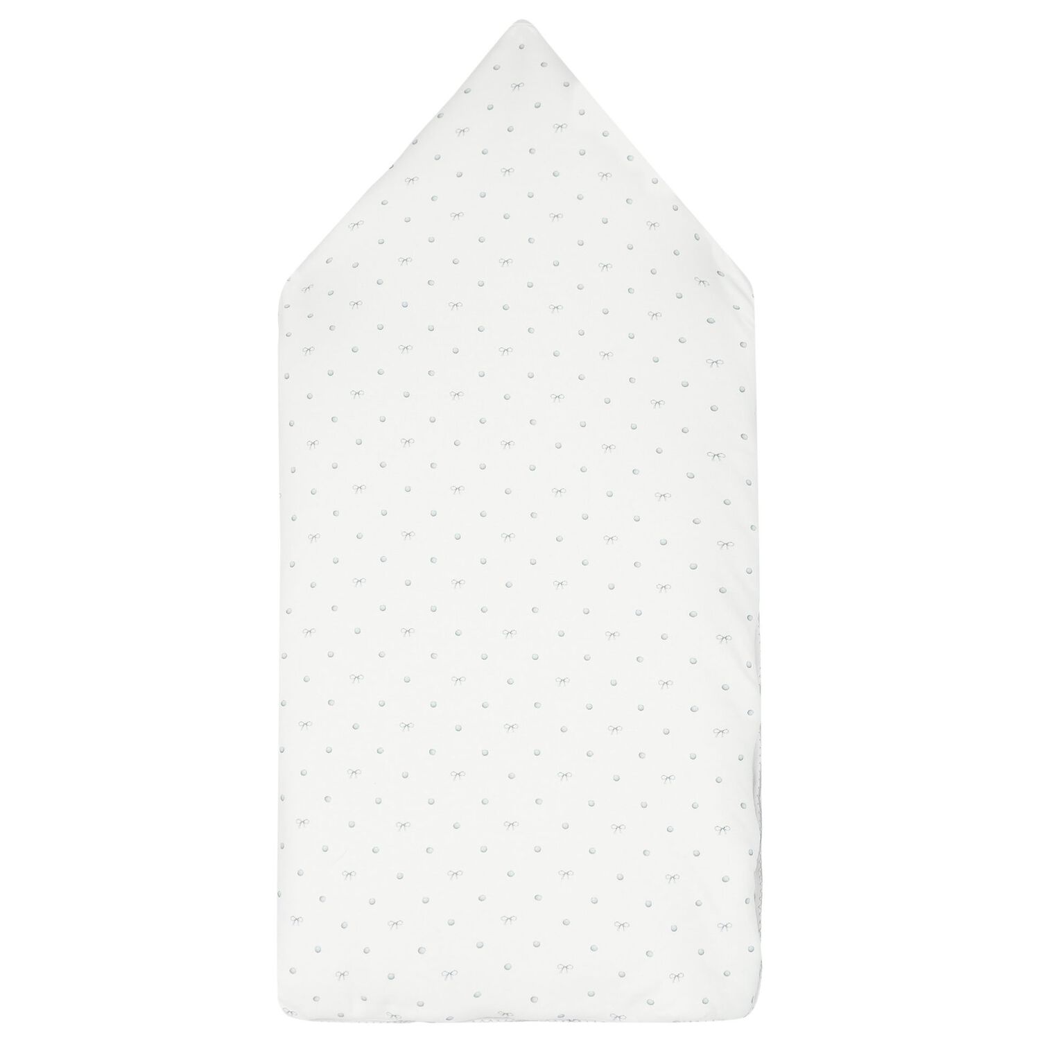 مدس بطبعه فيونكه  فضيه باللون الابيض , 1, hi-res