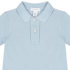 Baby Boys White & Blue Shorts Set, 1, hi-res