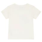 Girls Ivory Logo Heart T-Shirt, 1, hi-res