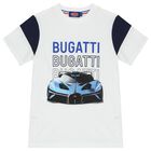 تيشيرت أولاد بالشعار باللون الأبيض, 1, hi-res