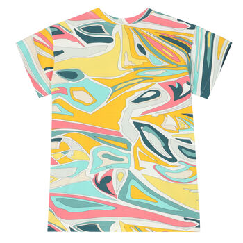 Girls Yellow, Green, Pink & White T-Shirt