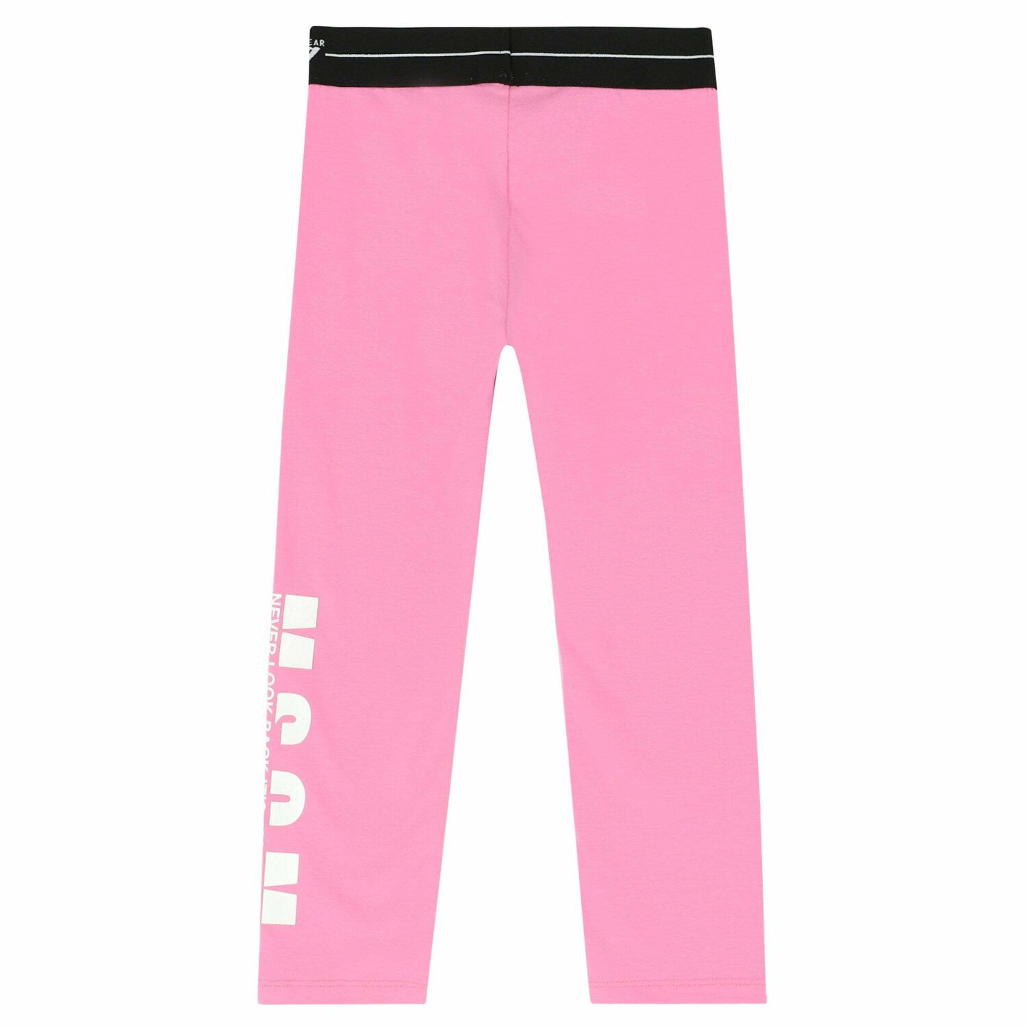 Girls Pink Logo Leggings, 2, hi-res