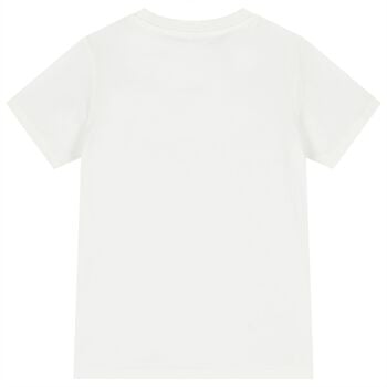 Boys Ivory Horse Logo T-Shirt