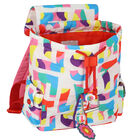 حقيبة ظهر بالشعار متعددة الألوان للبنات, 1, hi-res