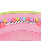Girls Pink Logo Sun Visor, 1, hi-res
