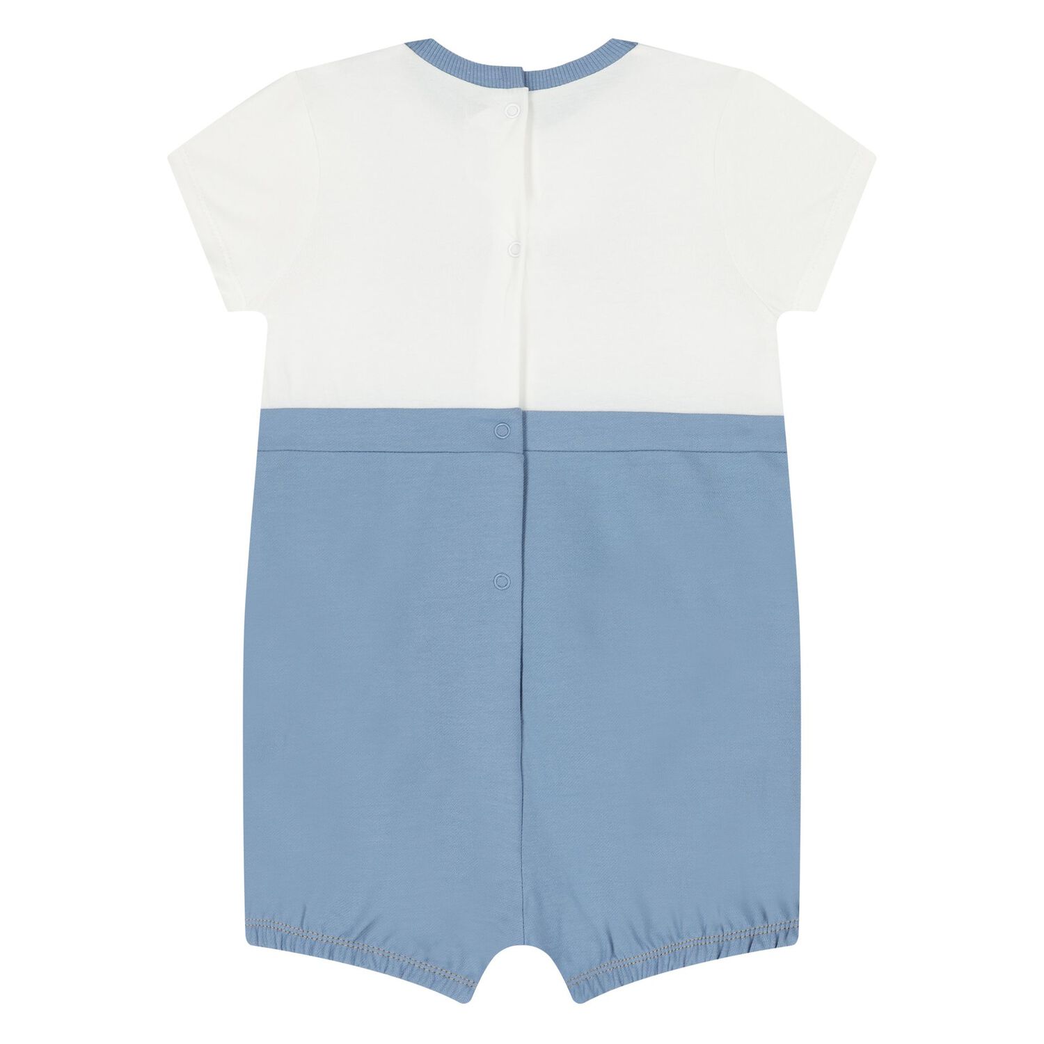 Baby Boys Blue & White Bear Romper & Hat Set, 1, hi-res image number null