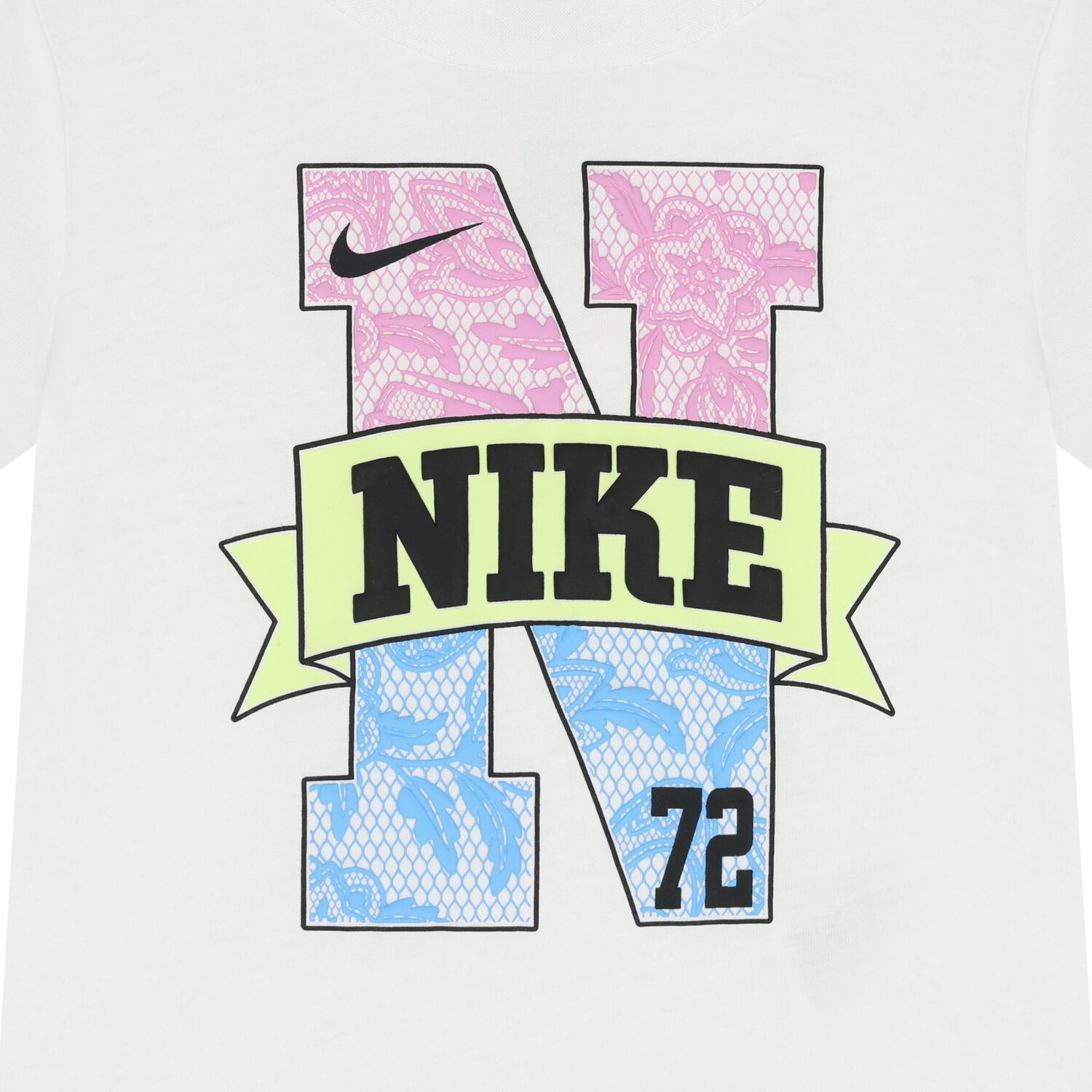 Younger Girls White Logo T-Shirt, 1, hi-res