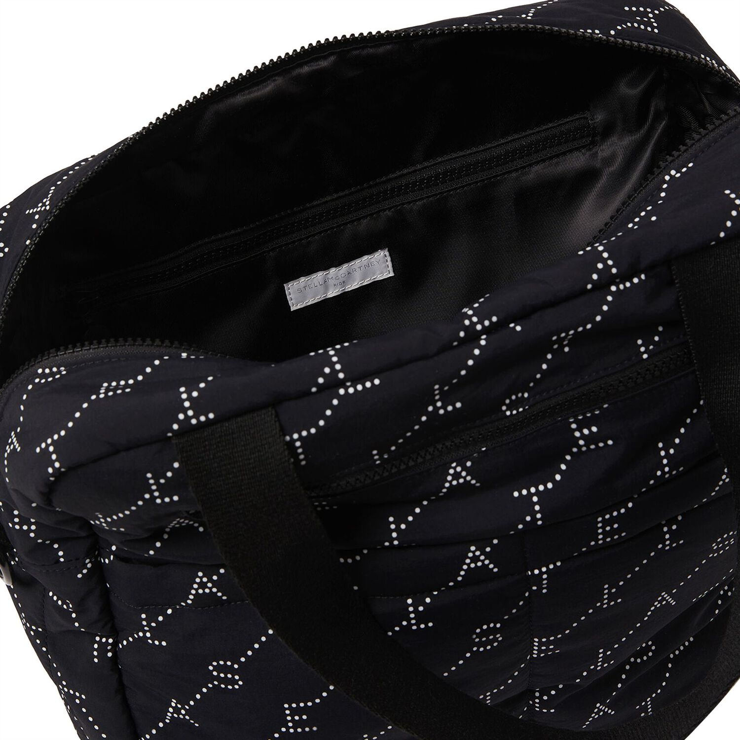 Black Logo Baby Changing Bag, 2, hi-res