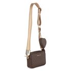 Girls Brown Logo Shoulder Bag, 1, hi-res